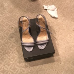 Grey high heels